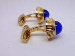 AAA Grade Cartier Cufflinks Replica / Gold & Blue CuffLinks